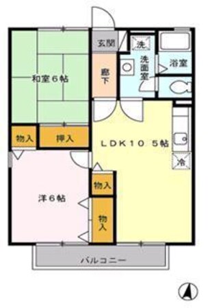 サンモールの物件間取画像